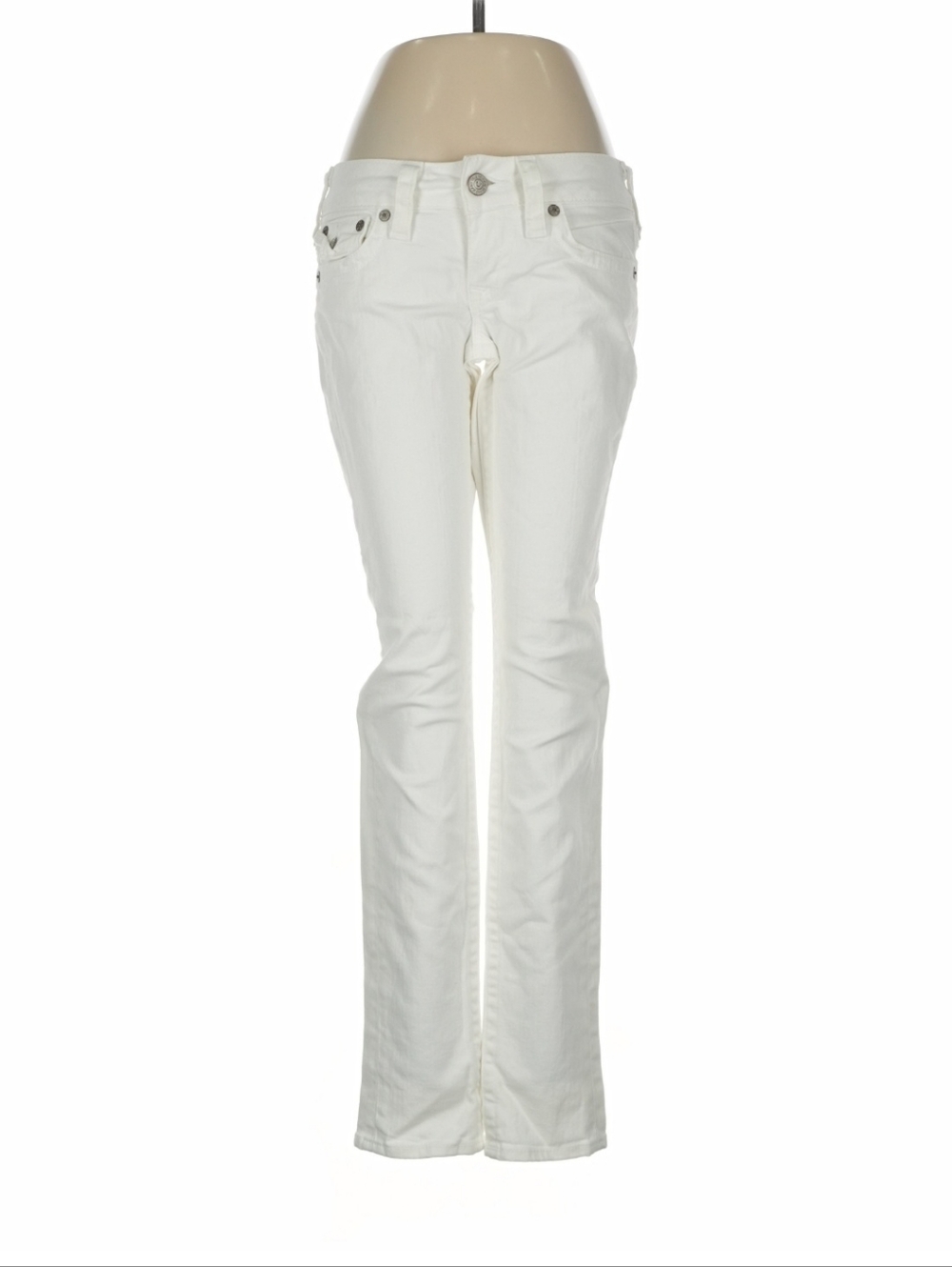 True Religion Women's White Skinny Jeans